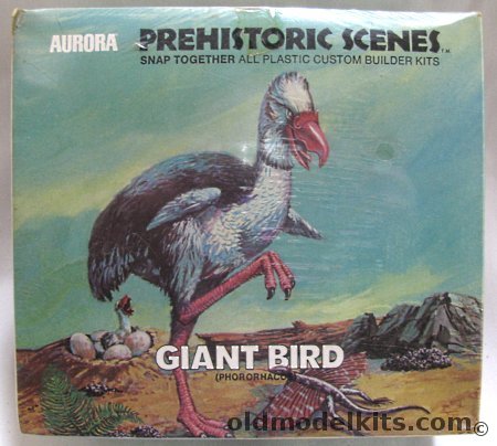 Aurora 1/13 Phororhacos - Giant Bird - Prehistoric Scenes, 739 plastic model kit